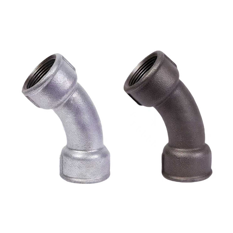 Codo para tuber&iacute;a con curvatura de 45 grados macho y hembra/tubo con rosca hembra de 45 grados Codo