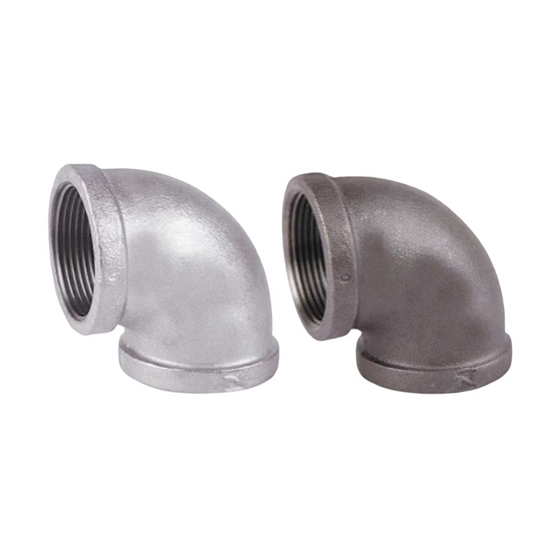 Hierro fundido maleable igual a 90&deg; Codo/codo reductor de 90 grados Accesorio para tuber&iacute;as de hierro maleable