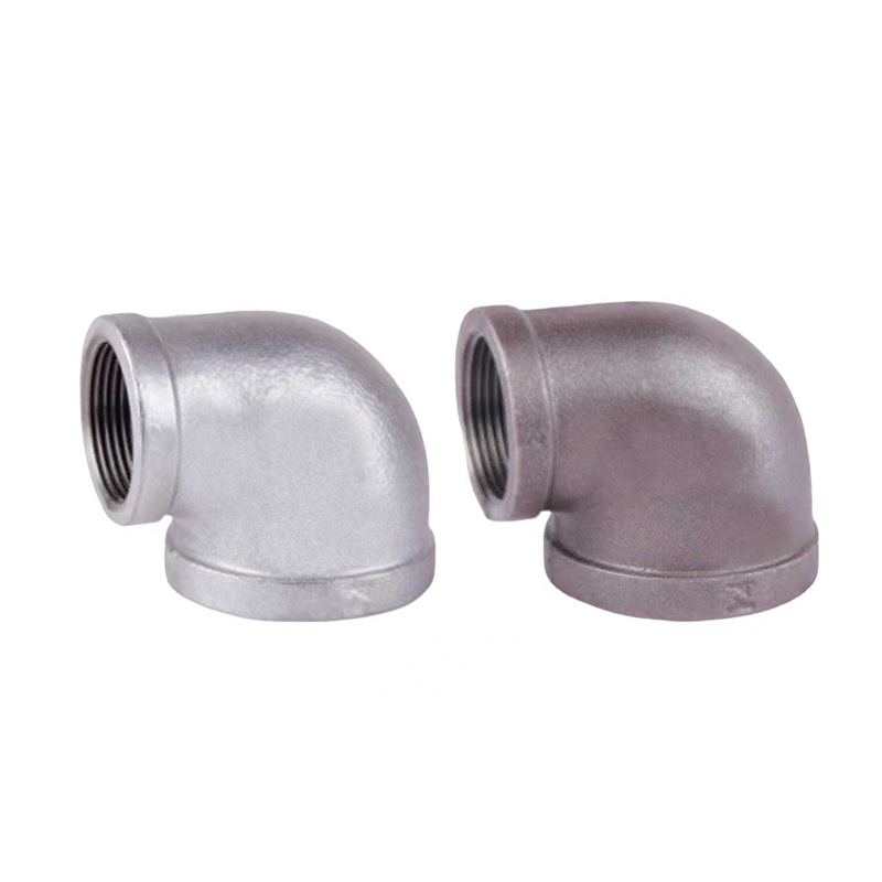 Hierro fundido maleable igual a 90&deg; Codo/codo reductor de 90 grados Accesorio para tuber&iacute;as de hierro maleable
